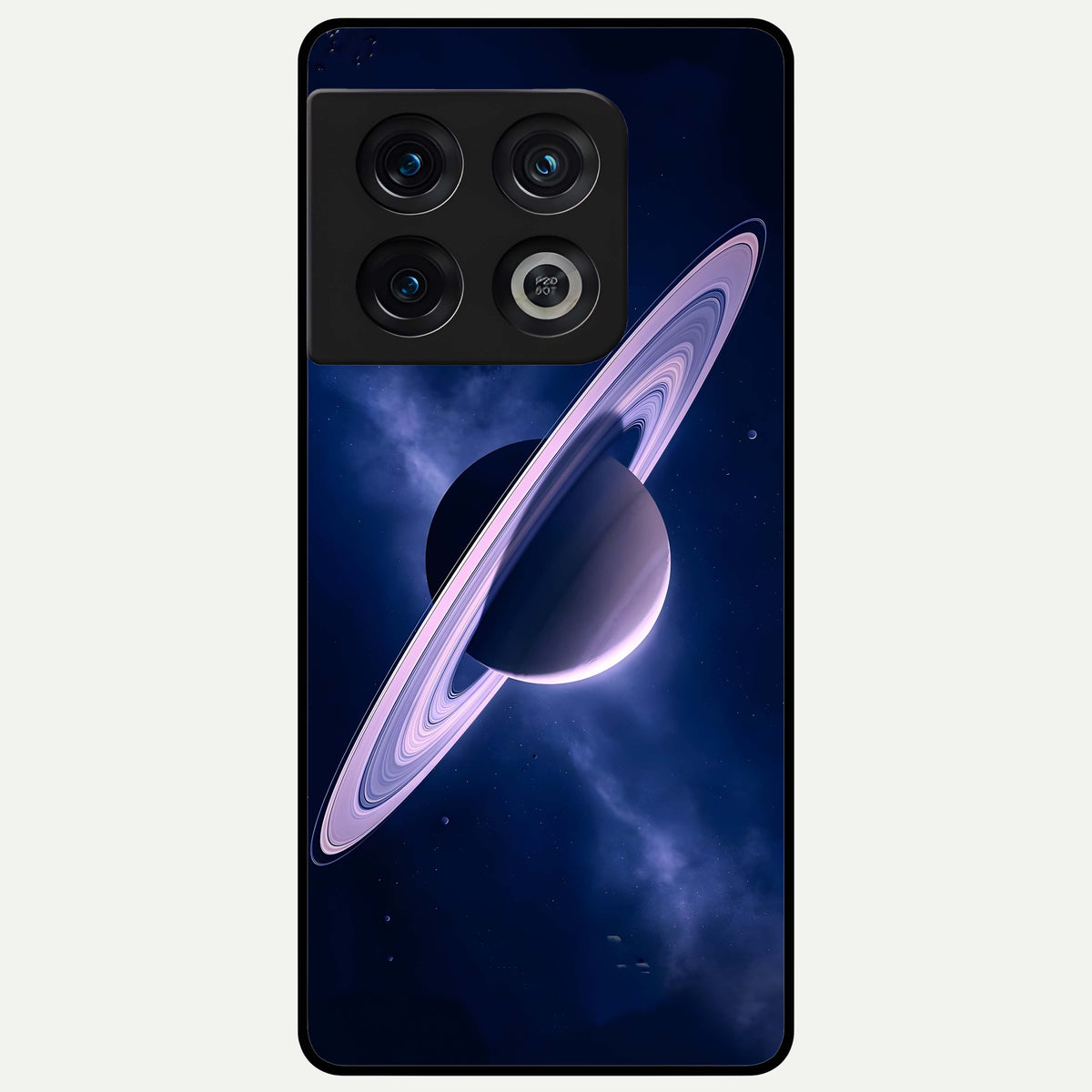  Saturn Ring Mystique Glass Case For OnePlus 10 Pro back cover – full design glossy printed glass finish