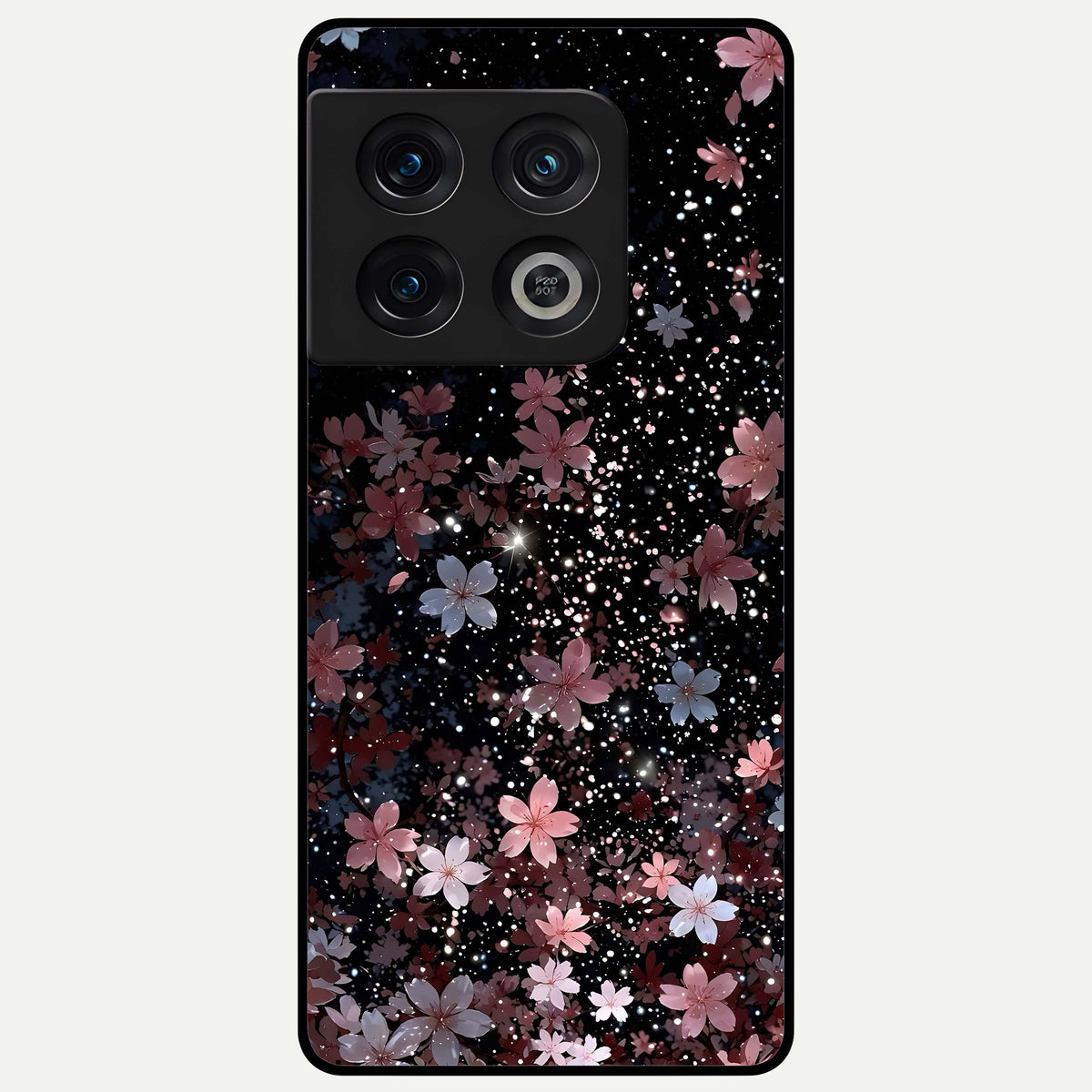  Starlit Flower Dreams Glass Case For OnePlus 10 Pro back cover – full design glossy printed glass finish