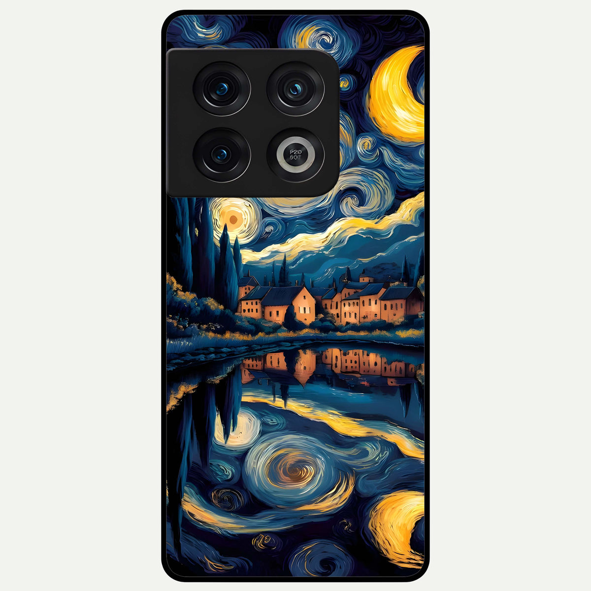  Starry Sky Serenity Glass Case For OnePlus 10 Pro back cover – full design glossy printed glass finish