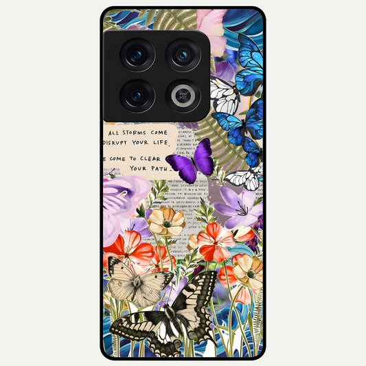  Storm Path Bloom Glass Case For OnePlus 10 Pro back cover – full design glossy printed glass finish