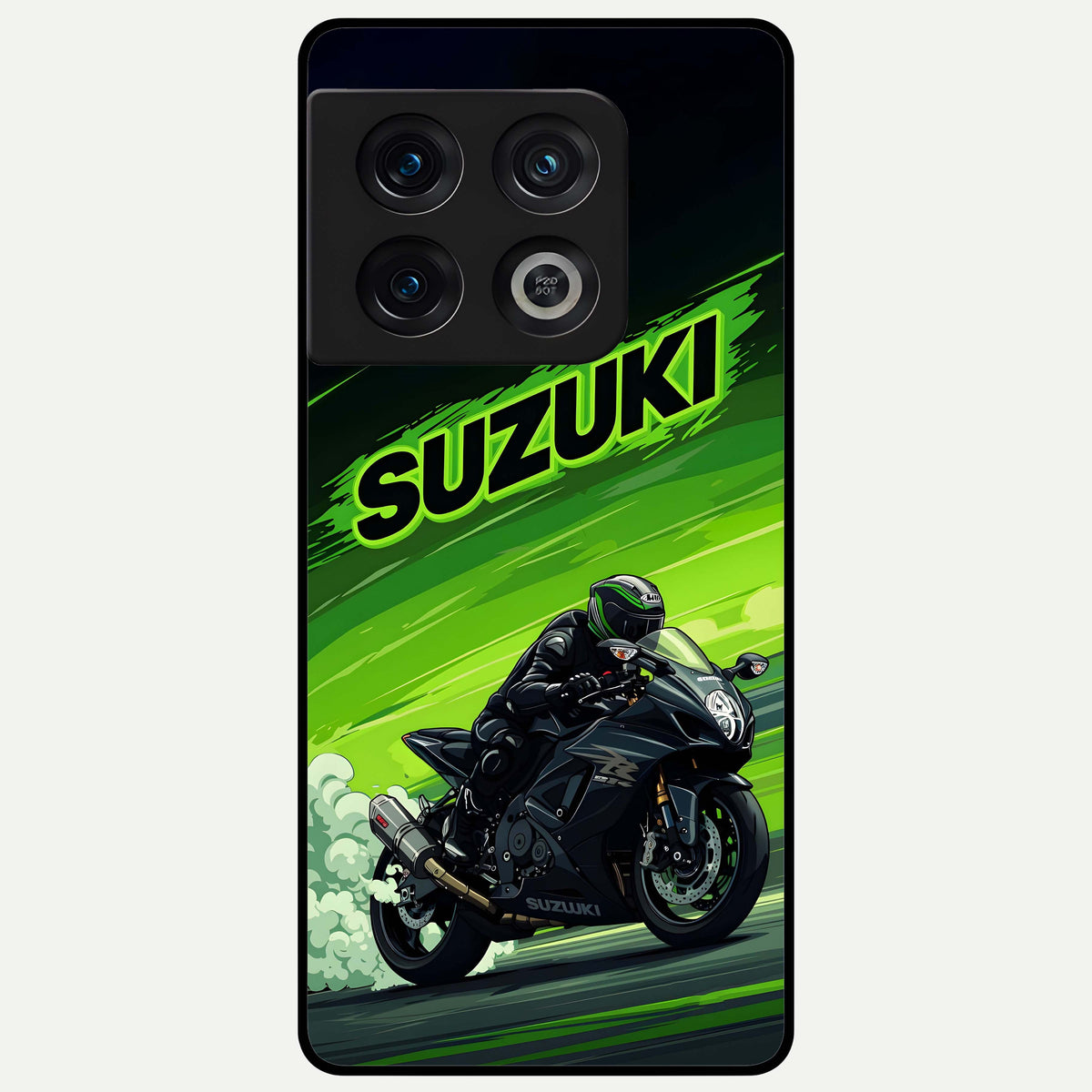  Suzuki Speed Beast Glass Case For OnePlus 10 Pro back cover – full design glossy printed glass finish