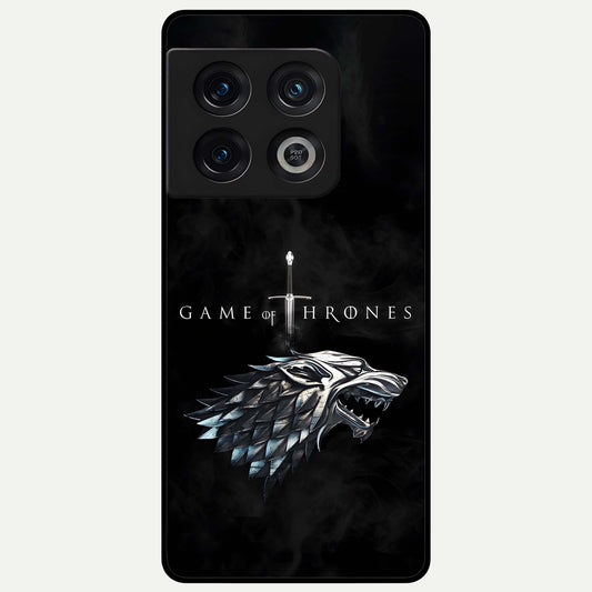  Throne Wolf Legacy Glass Case For OnePlus 10 Pro back cover – full design glossy printed glass finish