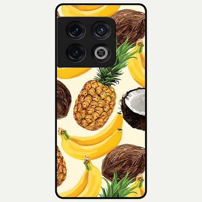  Tropical Fruit Mood Glass Case For OnePlus 10 Pro back cover – full design glossy printed glass finish