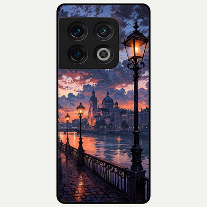  Twilight River Lights Glass Case For OnePlus 10 Pro back cover – full design glossy printed glass finish
