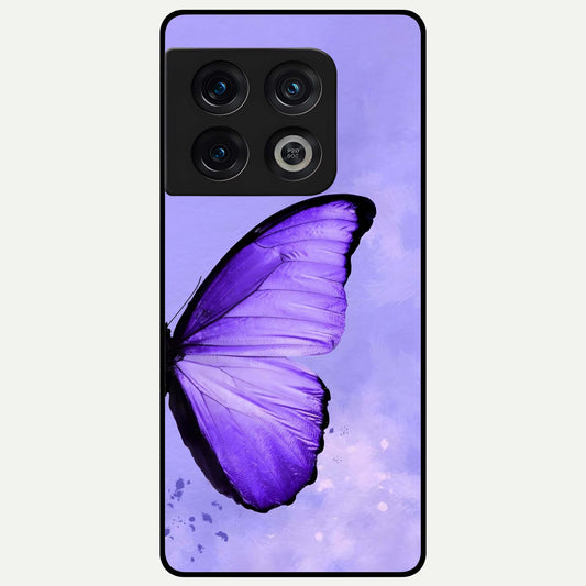 Violet Dream Wing Glass Case For OnePlus 10 Pro back cover – full design glossy printed glass finish