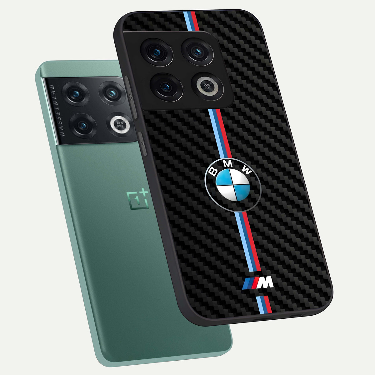  BMW Pattern phone case For OnePlus 10 Pro showing premium glass back cover with detailed artwork