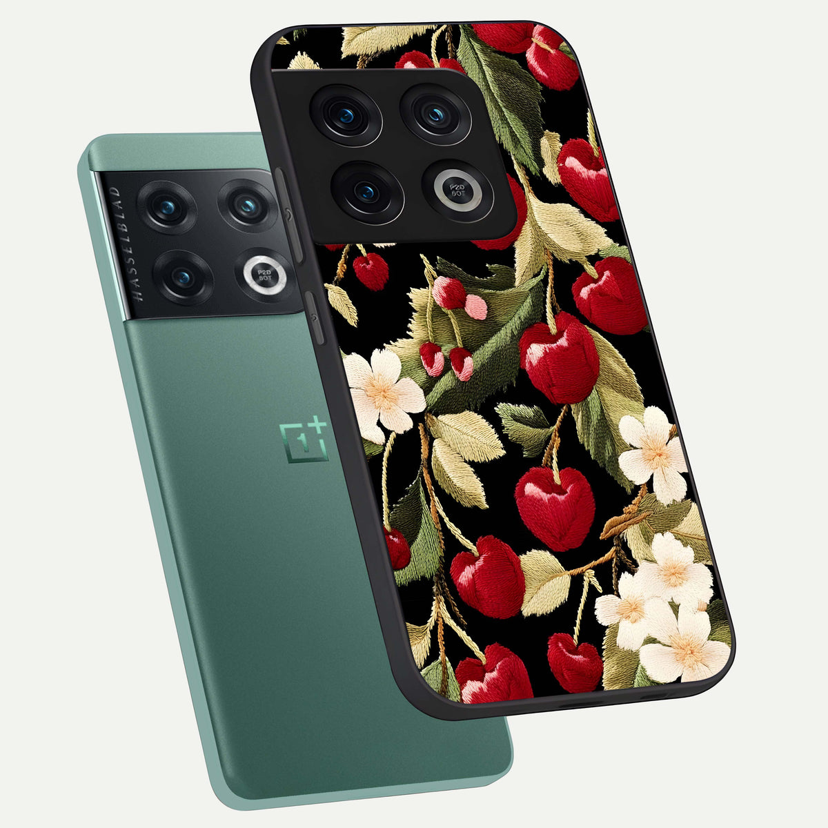  Blooming Spendor Bird phone case For OnePlus 10 Pro showing premium glass back cover with detailed artwork