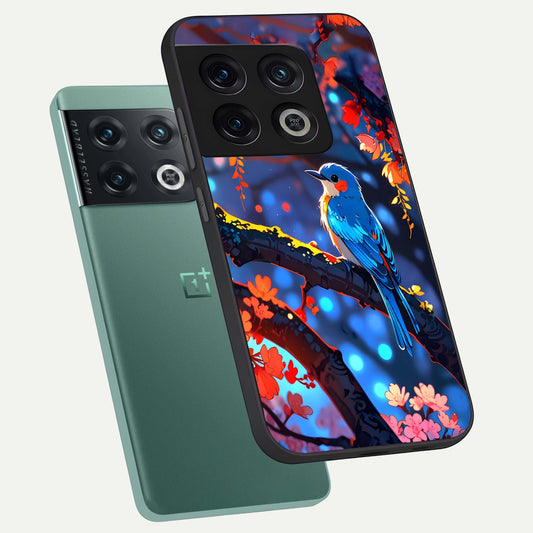  Blooming Water Drift phone case For OnePlus 10 Pro showing premium glass back cover with detailed artwork