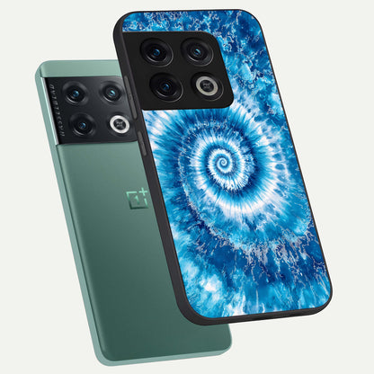  Blue Galaxy Wave phone case For OnePlus 10 Pro showing premium glass back cover with detailed artwork