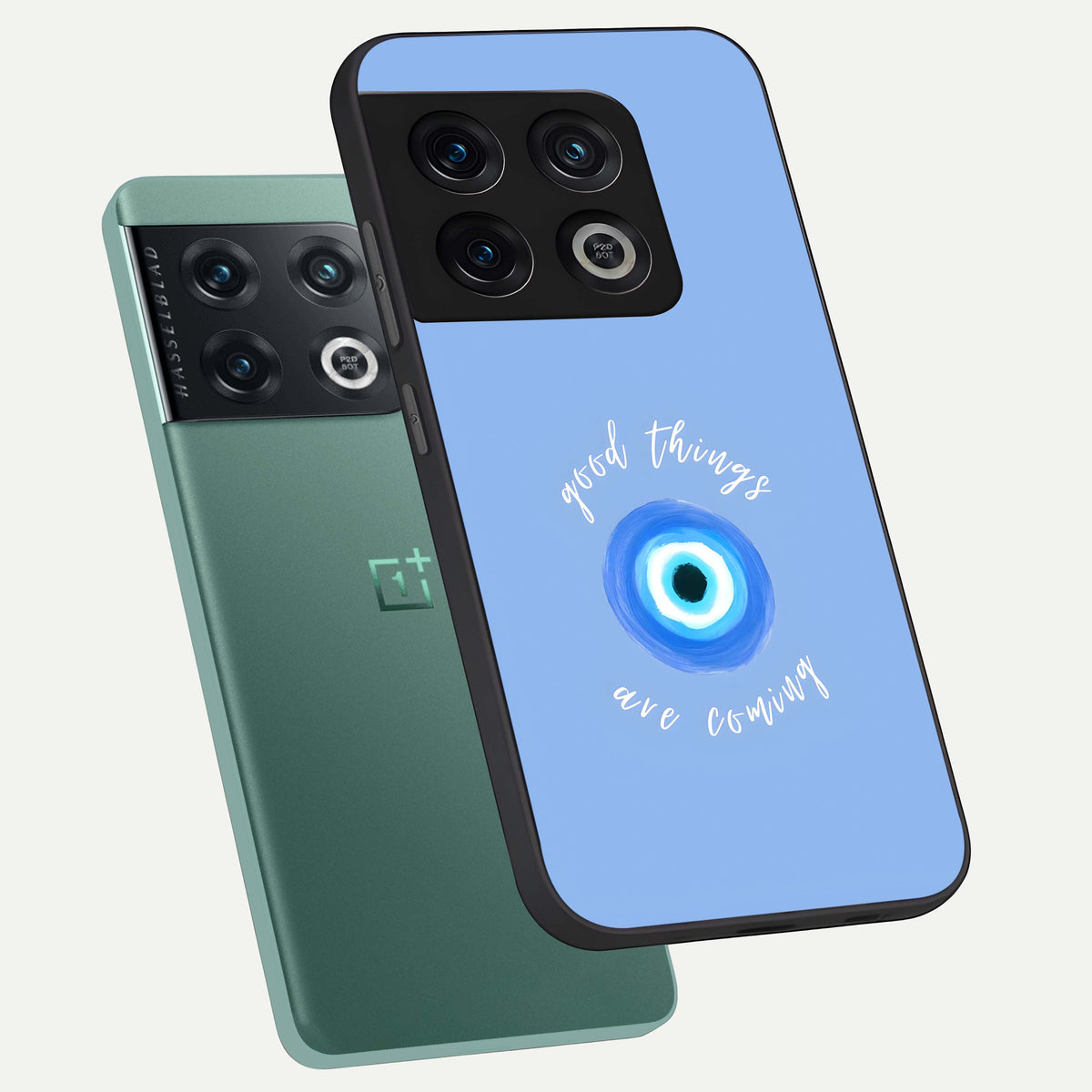  Bright Future Ahead phone case For OnePlus 10 Pro showing premium glass back cover with detailed artwork