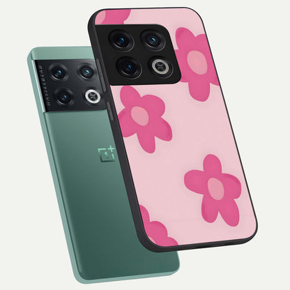  Candy Bloom Dreams phone case For OnePlus 10 Pro showing premium glass back cover with detailed artwork
