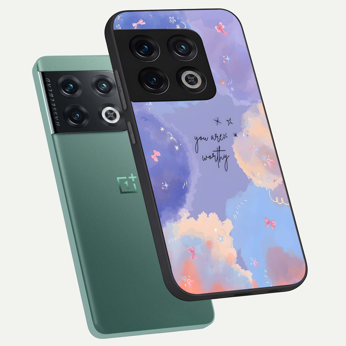  Celestial Cloud Magic phone case For OnePlus 10 Pro showing premium glass back cover with detailed artwork