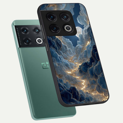  Celestial Cloud Road phone case For OnePlus 10 Pro showing premium glass back cover with detailed artwork