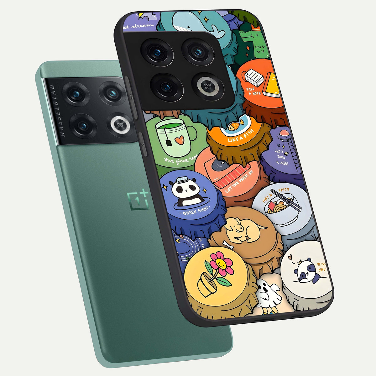  Coins Patterns phone case For OnePlus 10 Pro showing premium glass back cover with detailed artwork