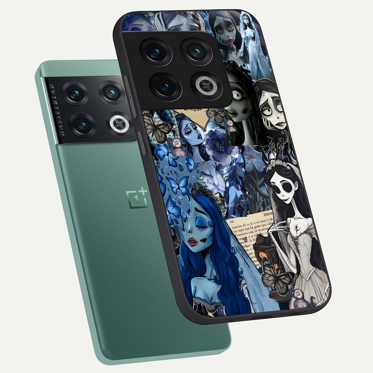  Corpse Bride Posters phone case For OnePlus 10 Pro showing premium glass back cover with detailed artwork