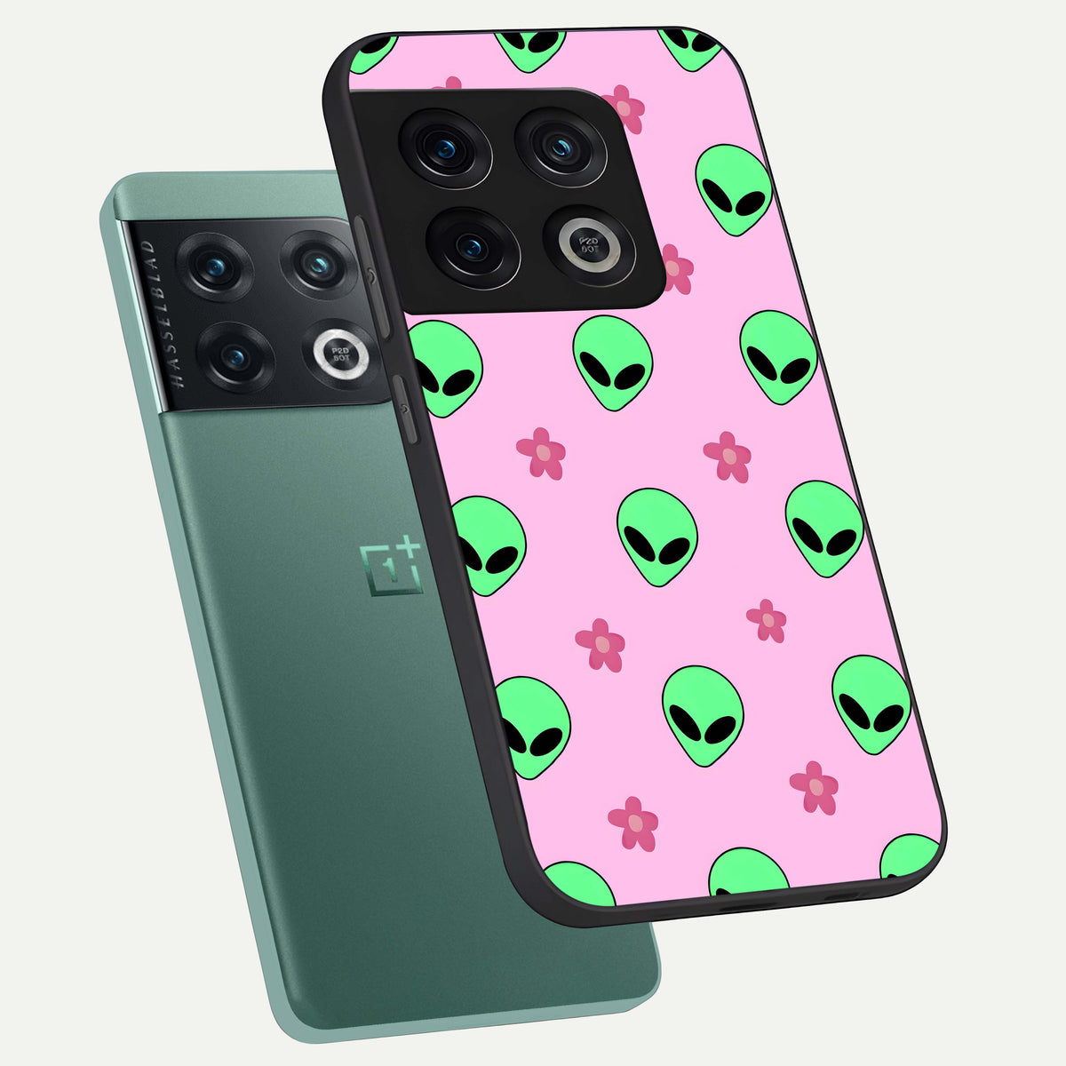  Cosmic Cute Crush phone case For OnePlus 10 Pro showing premium glass back cover with detailed artwork