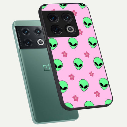  Cosmic Cute Crush phone case For OnePlus 10 Pro showing premium glass back cover with detailed artwork