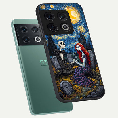  Eternal Night Love phone case For OnePlus 10 Pro showing premium glass back cover with detailed artwork
