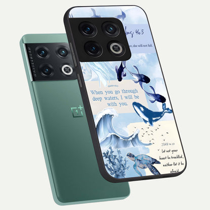  Faithful Ocean Promise phone case For OnePlus 10 Pro showing premium glass back cover with detailed artwork