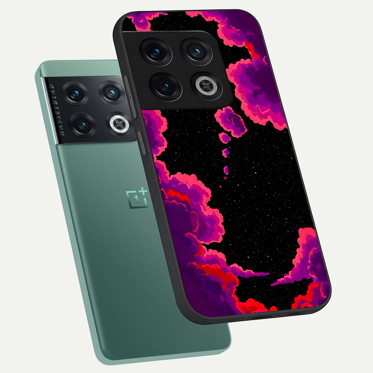  Galaxy Dream Frame phone case For OnePlus 10 Pro showing premium glass back cover with detailed artwork