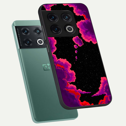  Galaxy Dream Frame phone case For OnePlus 10 Pro showing premium glass back cover with detailed artwork