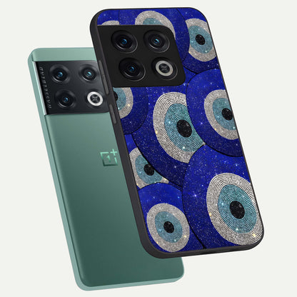  Galaxy Eye Flow phone case For OnePlus 10 Pro showing premium glass back cover with detailed artwork