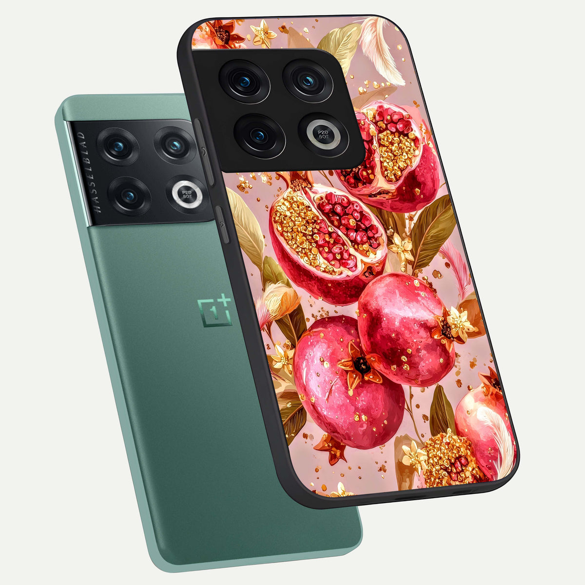  Golden Bloom Glow phone case For OnePlus 10 Pro showing premium glass back cover with detailed artwork