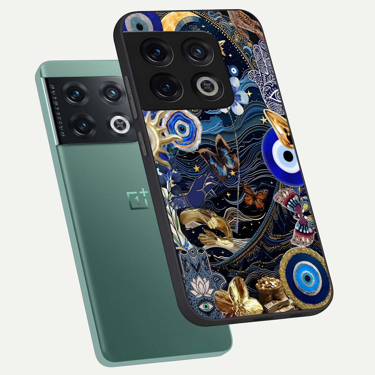  Golden Moon Magic phone case For OnePlus 10 Pro showing premium glass back cover with detailed artwork