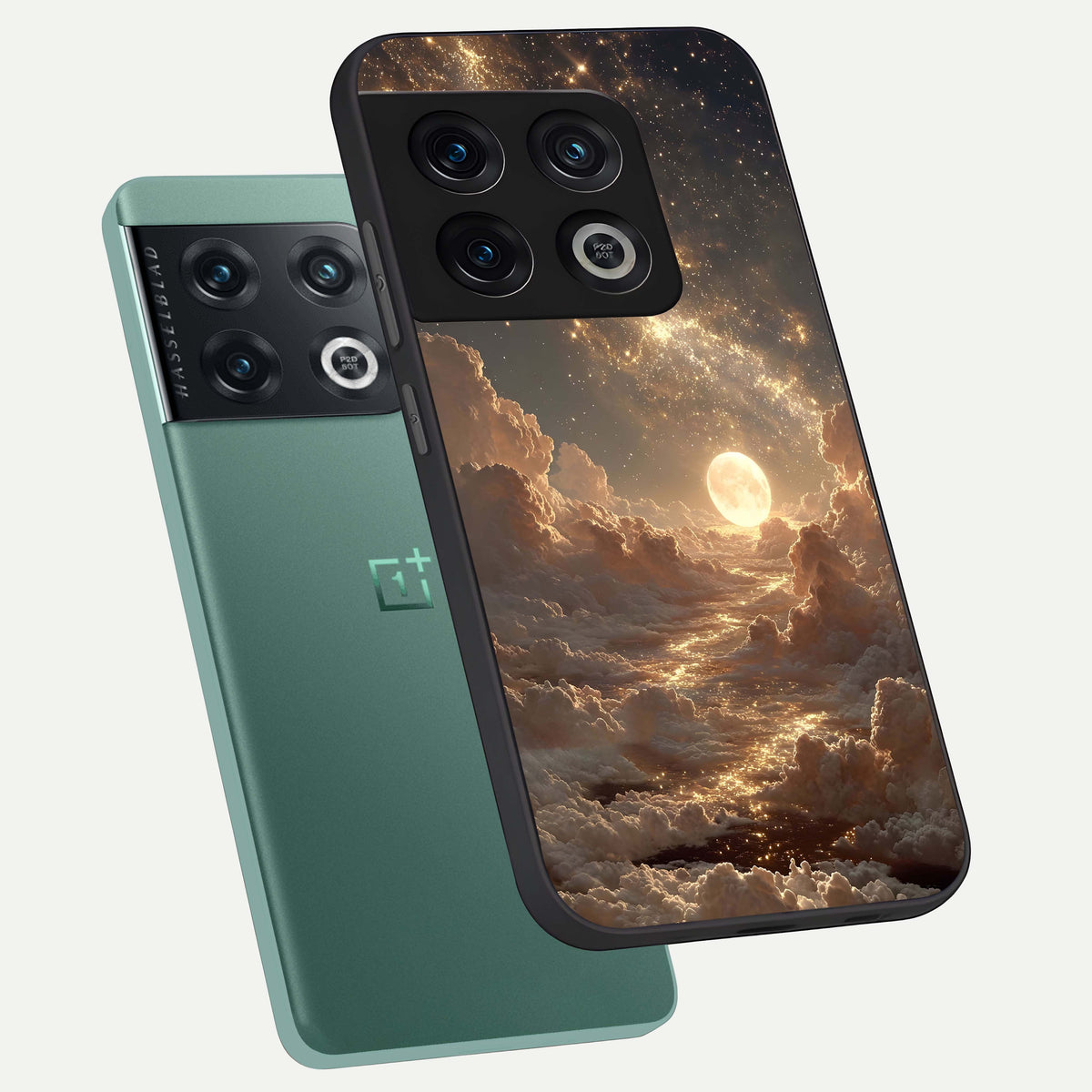 Golden Sky Dream phone case For OnePlus 10 Pro showing premium glass back cover with detailed artwork