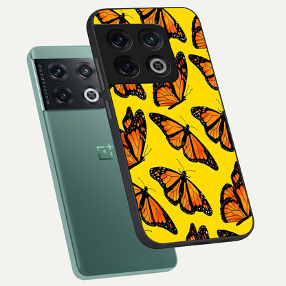  Golden Wing Flight phone case For OnePlus 10 Pro showing premium glass back cover with detailed artwork