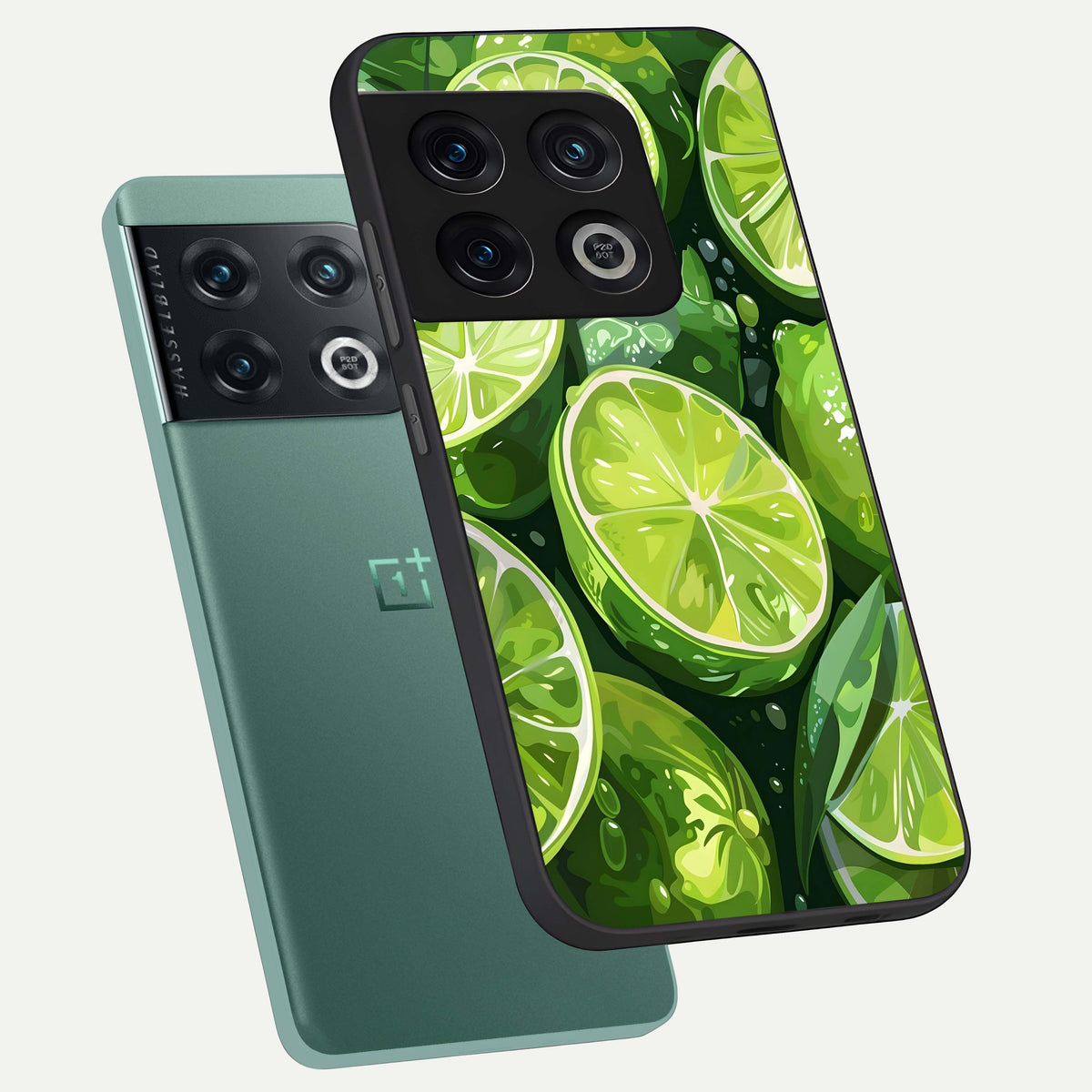  Green Kawasaki phone case For OnePlus 10 Pro showing premium glass back cover with detailed artwork