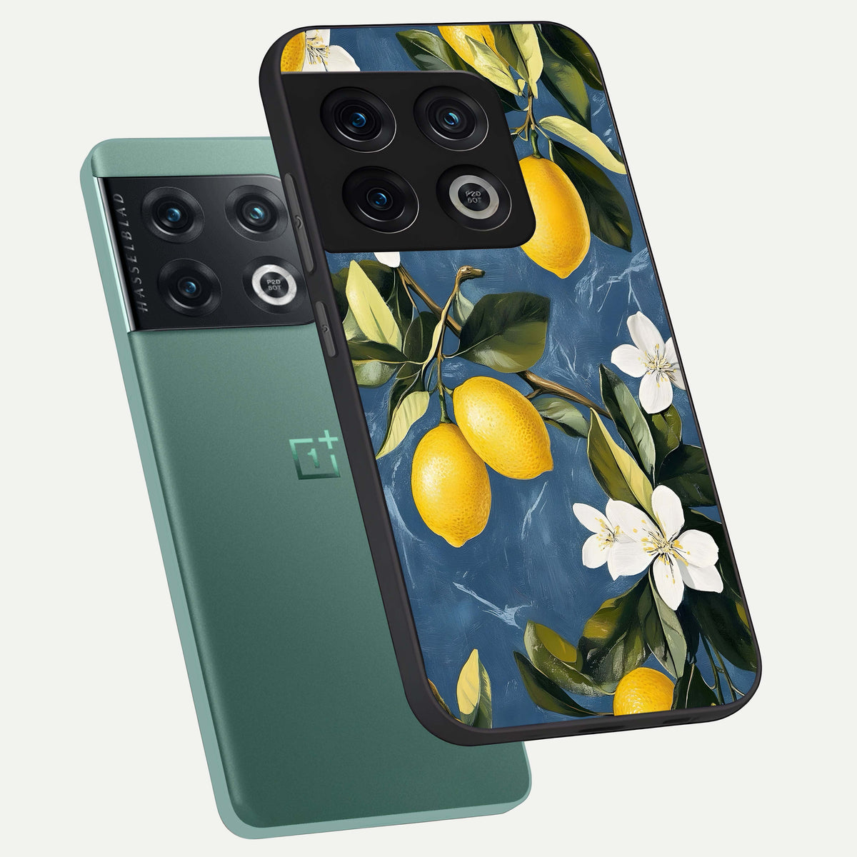  Lemon Dream Garden phone case For OnePlus 10 Pro showing premium glass back cover with detailed artwork