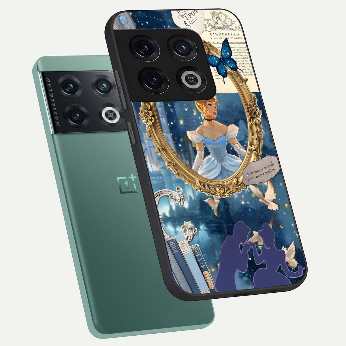  Midnight Queen phone case For OnePlus 10 Pro showing premium glass back cover with detailed artwork