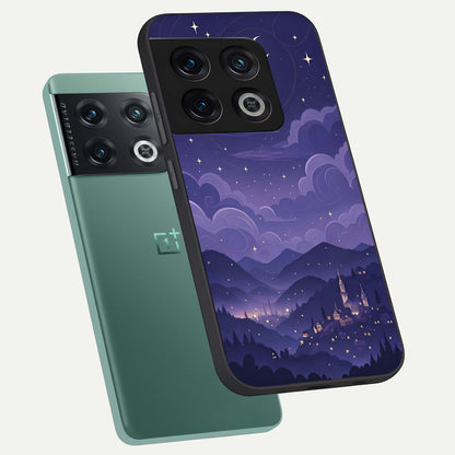  Minimal Night View phone case For OnePlus 10 Pro showing premium glass back cover with detailed artwork