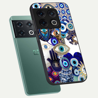  Mystic Charm Eye phone case For OnePlus 10 Pro showing premium glass back cover with detailed artwork