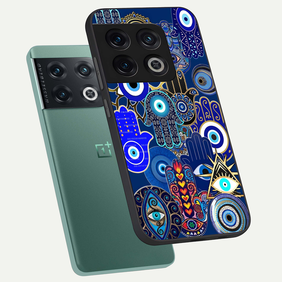  Mystic Palm Guard phone case For OnePlus 10 Pro showing premium glass back cover with detailed artwork