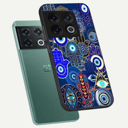  Mystic Palm Guard phone case For OnePlus 10 Pro showing premium glass back cover with detailed artwork