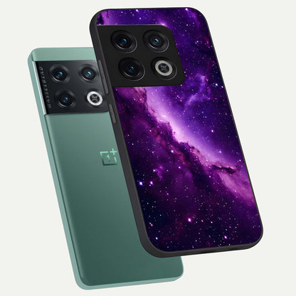  Purple Shade Sky phone case For OnePlus 10 Pro showing premium glass back cover with detailed artwork