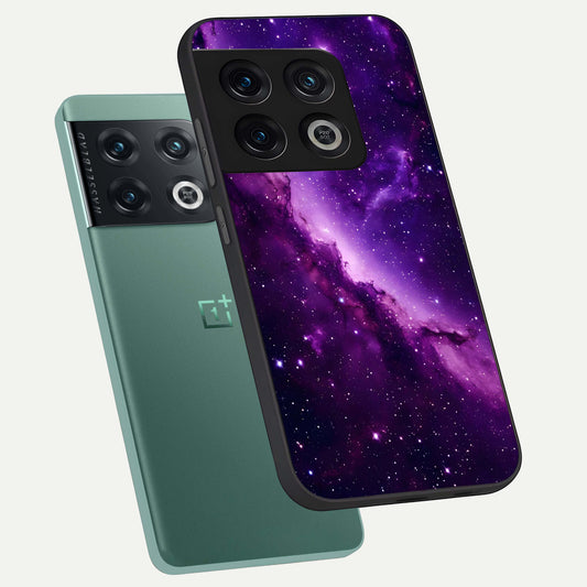  Purple Shade Sky phone case For OnePlus 10 Pro showing premium glass back cover with detailed artwork