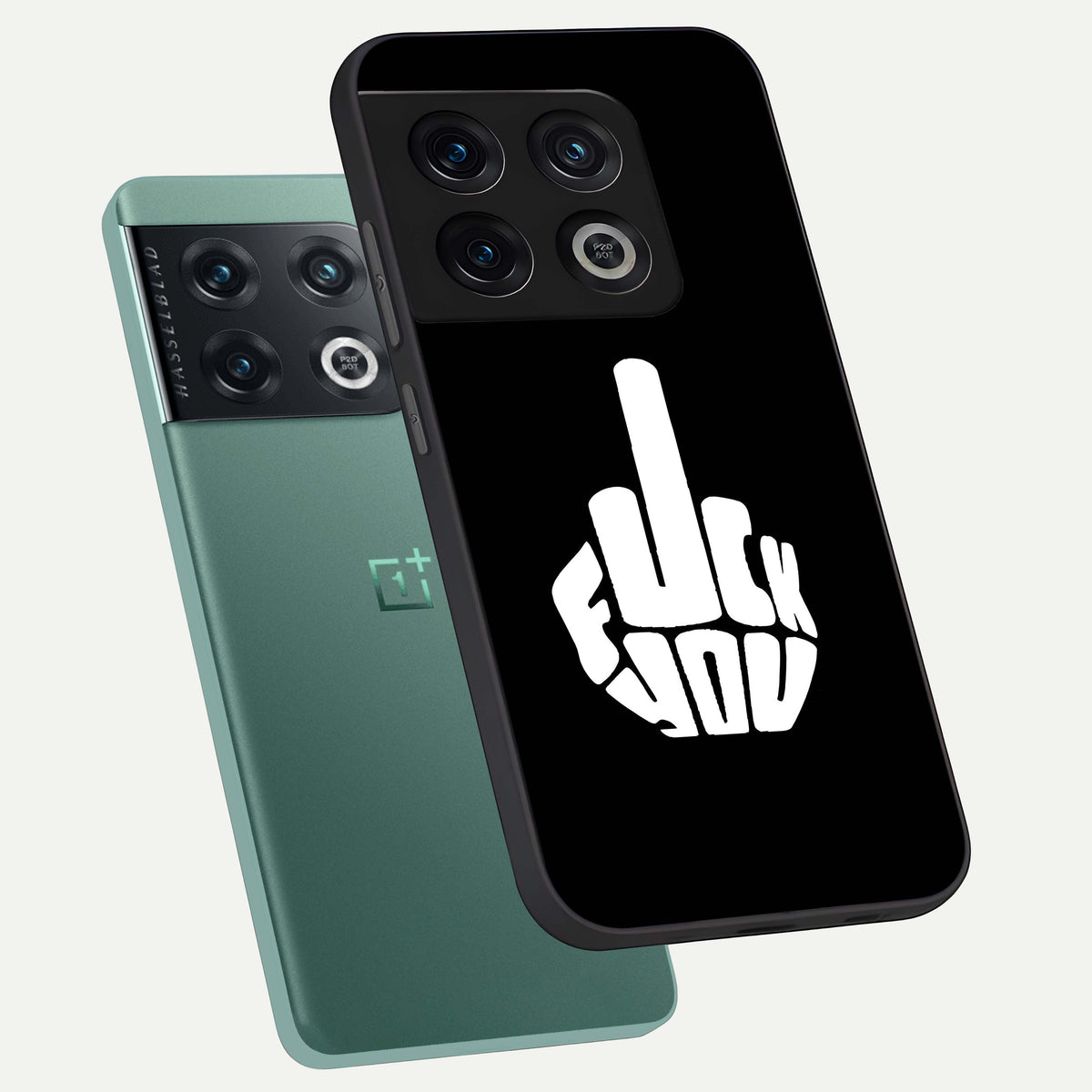  Rebel Mode On phone case For OnePlus 10 Pro showing premium glass back cover with detailed artwork