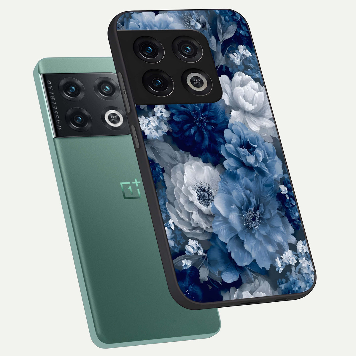  Royal Bloom Garden phone case For OnePlus 10 Pro showing premium glass back cover with detailed artwork