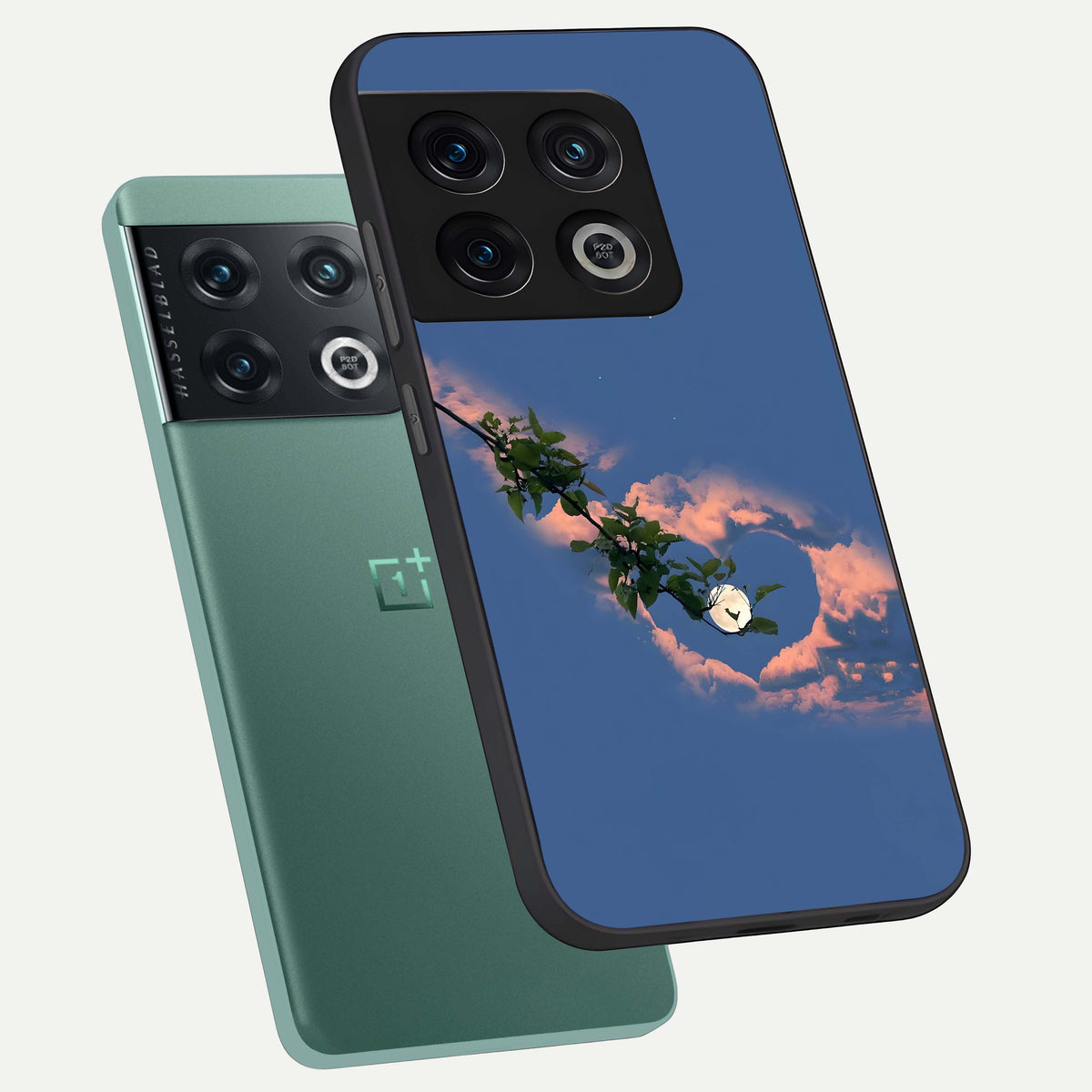  Sky Under Tree phone case For OnePlus 10 Pro showing premium glass back cover with detailed artwork
