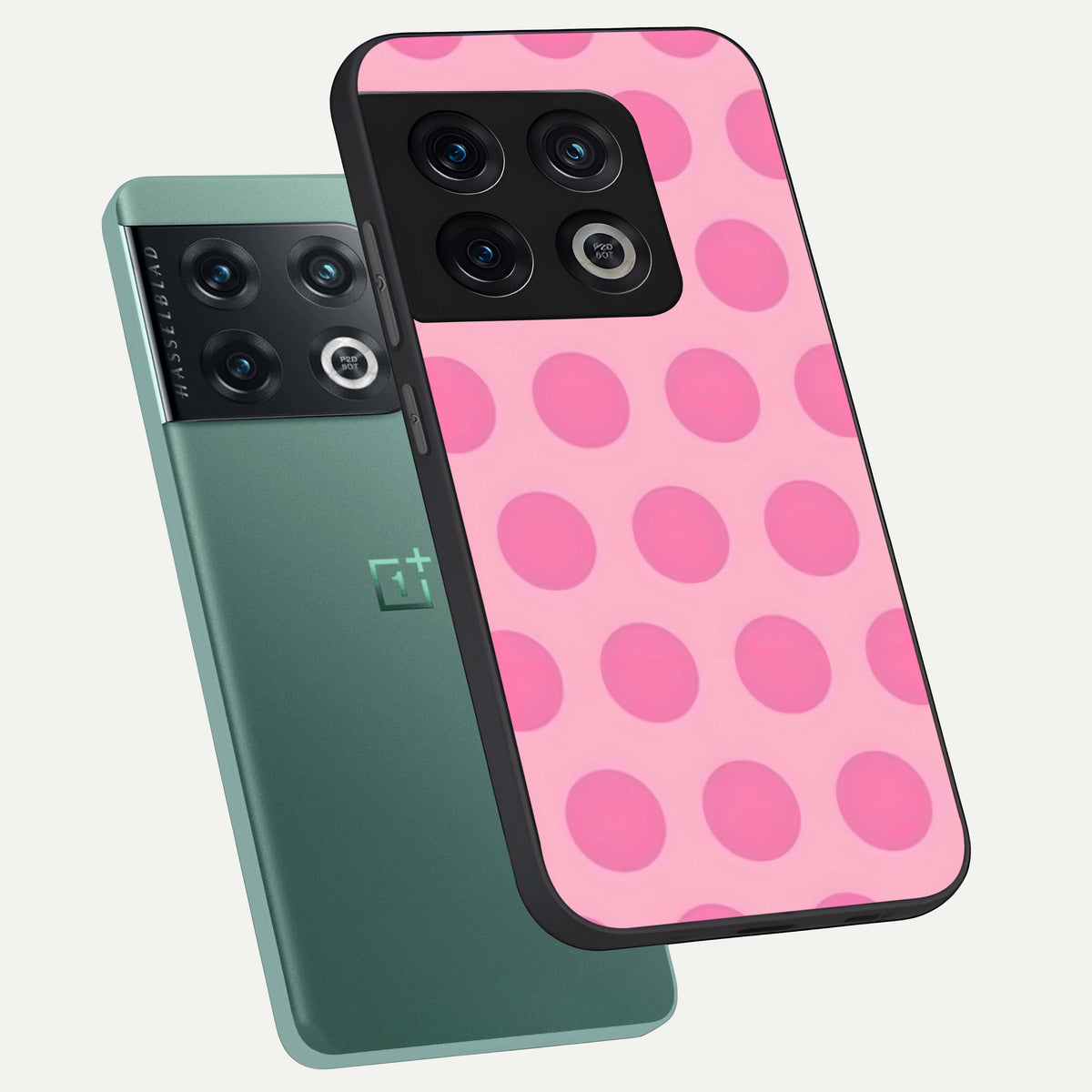  Sweet Dot Dreams phone case For OnePlus 10 Pro showing premium glass back cover with detailed artwork