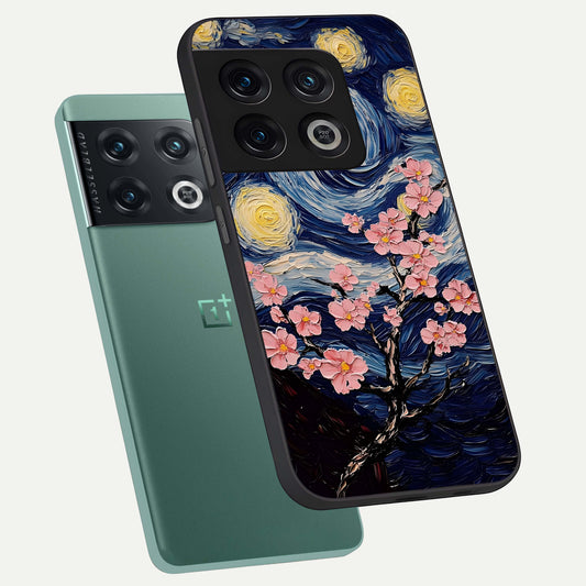  Van Gogh Scenery phone case For OnePlus 10 Pro showing premium glass back cover with detailed artwork