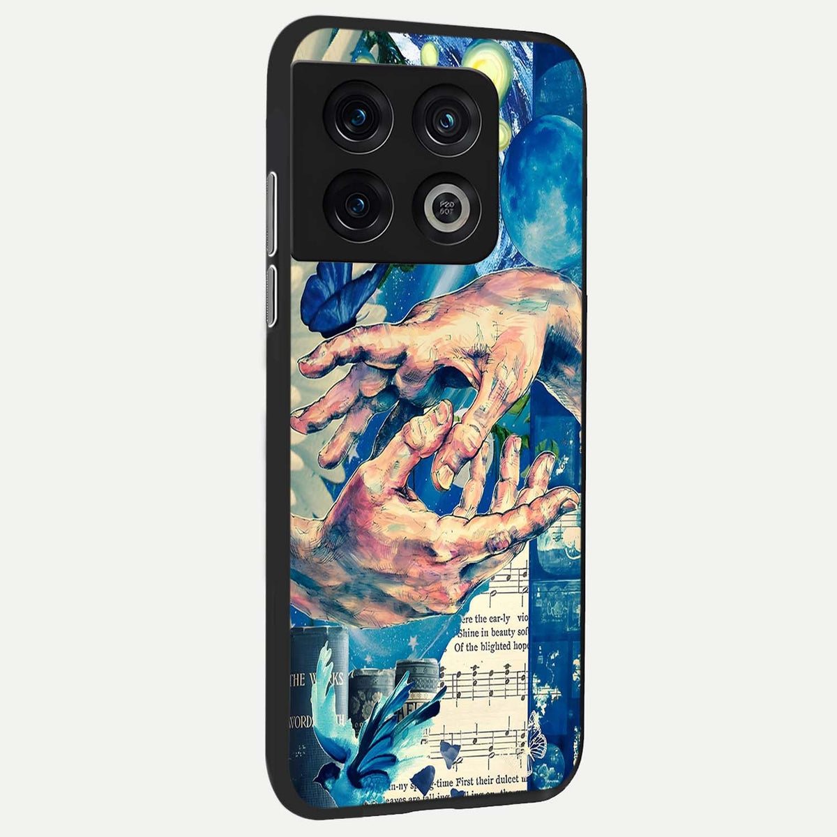  Aesthetic Divider back cover For OnePlus 10 Pro slim fit glass case with vibrant aesthetic design
