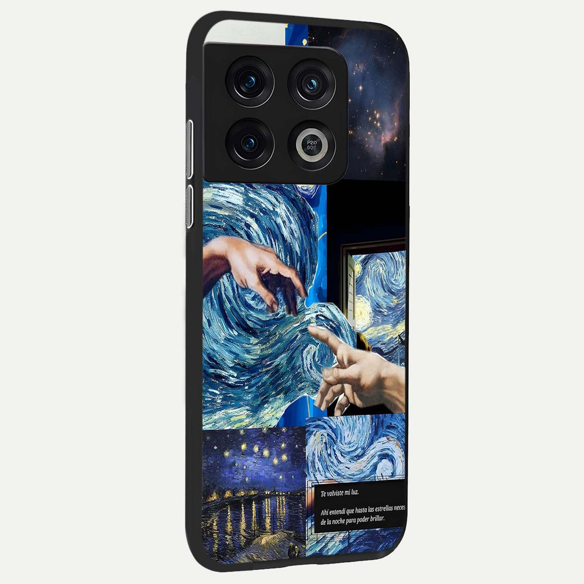  Aesthetic Vando Hands back cover For OnePlus 10 Pro slim fit glass case with vibrant aesthetic design