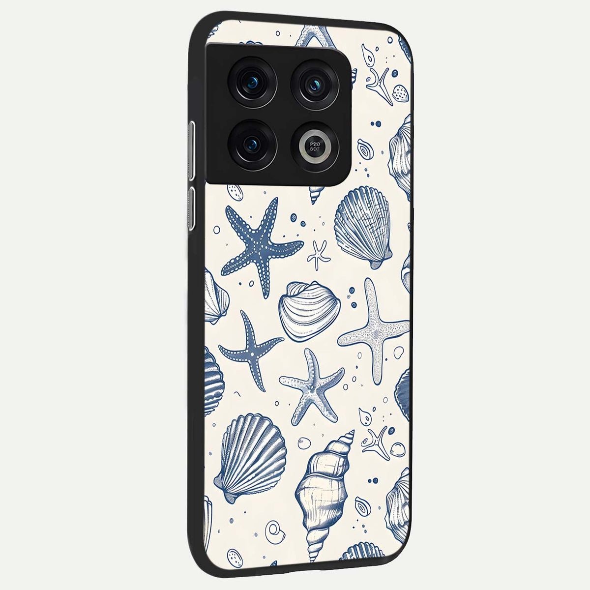  Blue Ocean Outline back cover For OnePlus 10 Pro slim fit glass case with vibrant aesthetic design