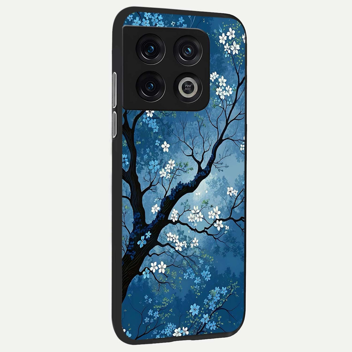  Blue Tree Serenity back cover For OnePlus 10 Pro slim fit glass case with vibrant aesthetic design