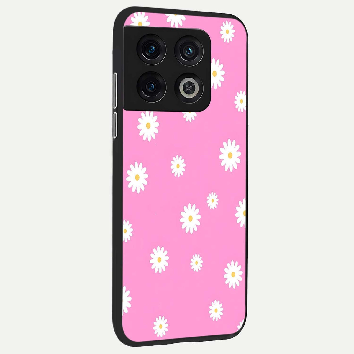  Bubblegum Daisy Pop back cover For OnePlus 10 Pro slim fit glass case with vibrant aesthetic design