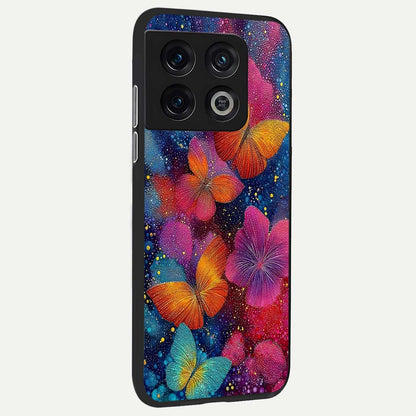  Butterfly Dream Mist back cover For OnePlus 10 Pro slim fit glass case with vibrant aesthetic design
